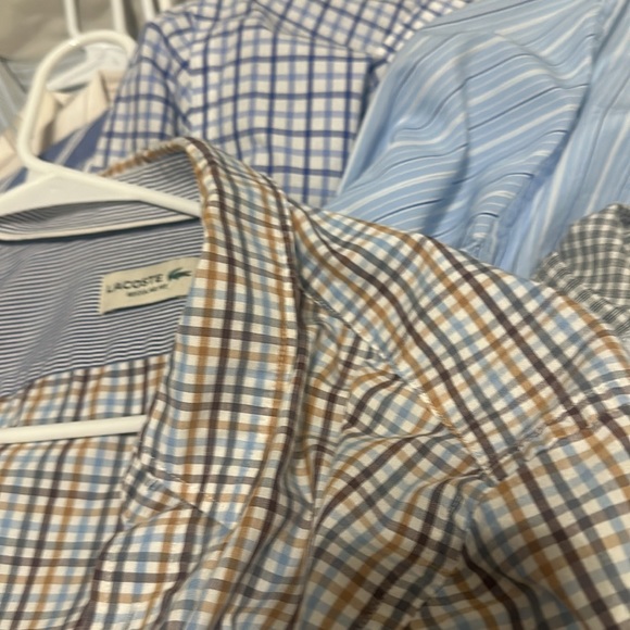 EUC MENS DRESS SHIRT BUNDLE OF 14 BUTTON UP ASSORTED SIZES : ALL NAME BRAND - Picture 5 of 12